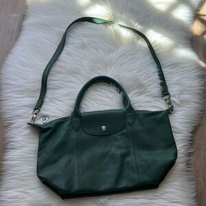 Longchamp le pliage cuir small leather crossbody bag